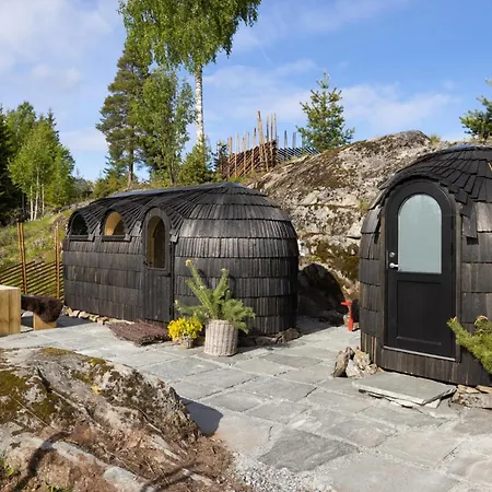 בקתה Telt 1: Himmelsengen - Luksus Glamping - 30 Min Osl Eina